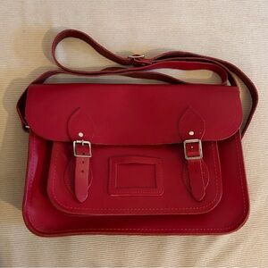 Cambridge Satchel Company Red Leather Satchel – Excellent Condition